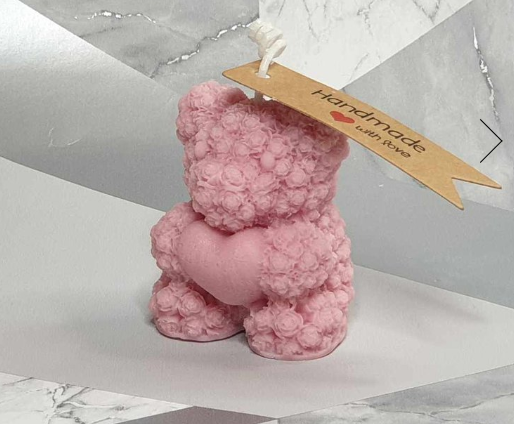 Small Rose Teddy Bear