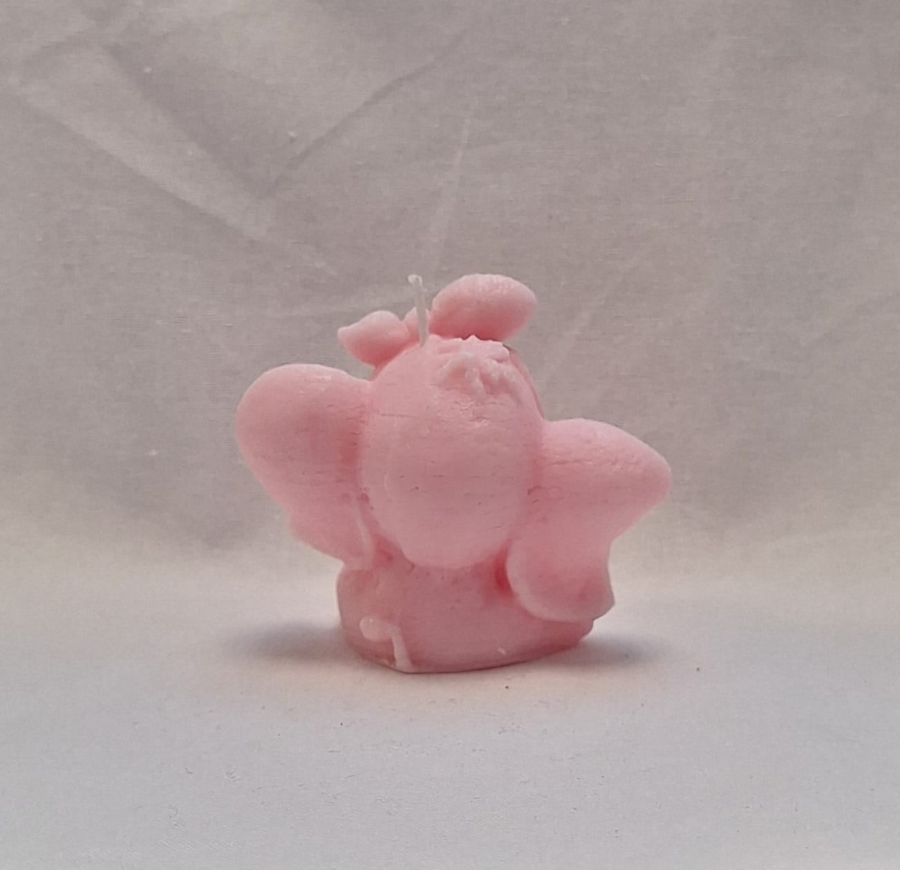 Handmade Pink Baby Elephant Candle – Soy Wax | Nursery Décor & Baby Shower Gift