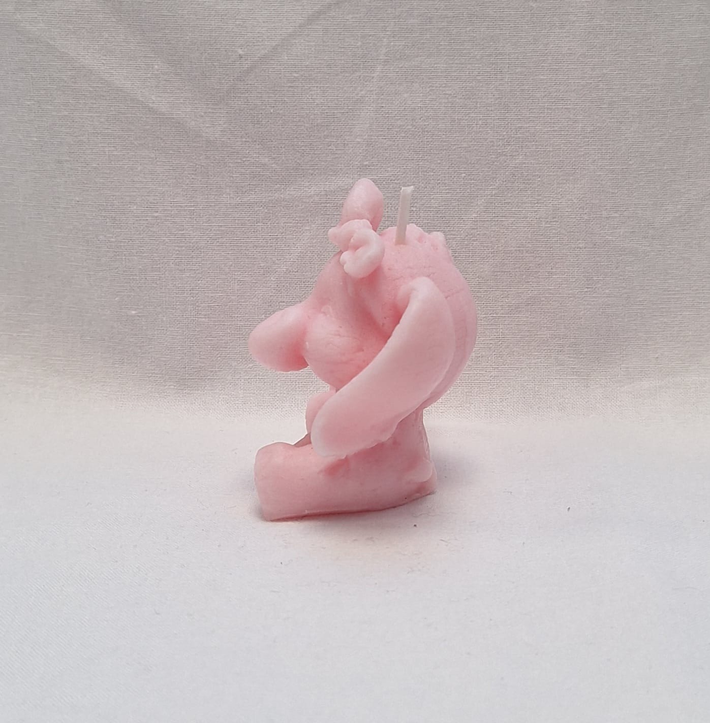 Handmade Pink Baby Elephant Candle – Soy Wax | Nursery Décor & Baby Shower Gift