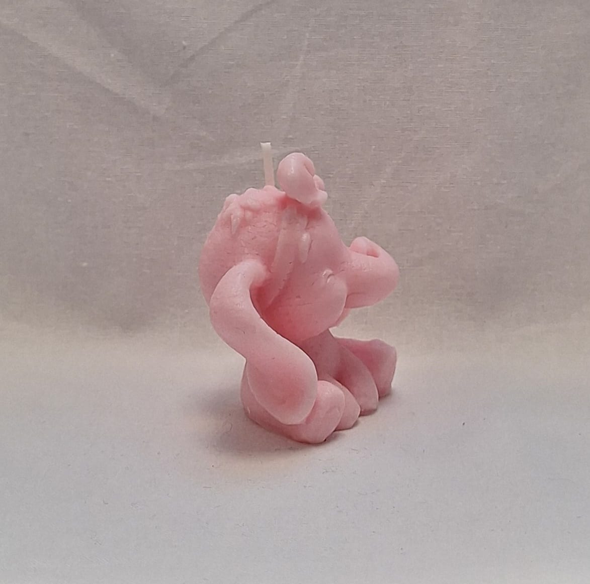 Handmade Pink Baby Elephant Candle – Soy Wax | Nursery Décor & Baby Shower Gift